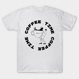 Caffeine Chronicles: Coffee Time for Coffee Lovers T-Shirt